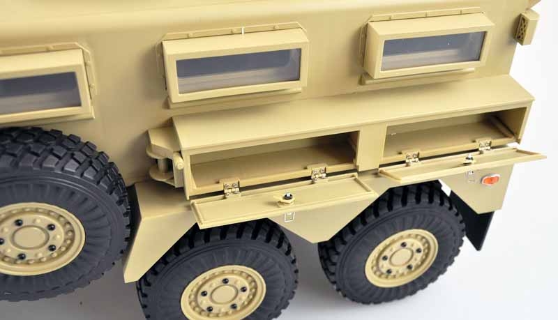 US military vehicle MRAP 6x6 1:12 RTR, light, sound & smoke