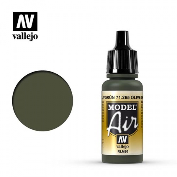 Model Air 71265 Vallejo Farbe 17ml RLM 80 Olivgrün Model Air 71265 Vallejo Farbe 17ml RLM 80 Olivgrün