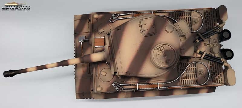 RC Panzer 2.4 GHz Tiger 1 Camouflage Taigen V3 BB +Servo +Kanonenrauch Metall-Edition 360°