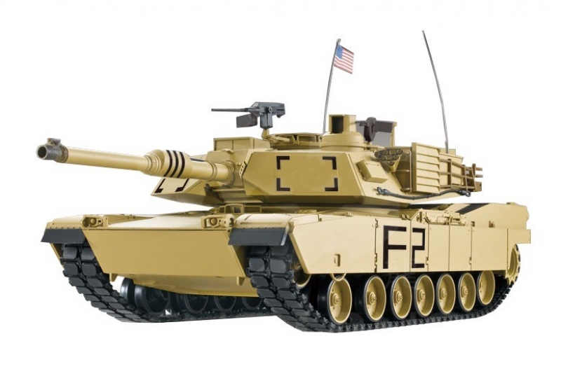 RC Panzer M1A2 Abrams Heng Long 1/16 Stahlgetriebe, Metallketten und Metallräder 2,4Ghz V7.0 - Pro mit RRZ