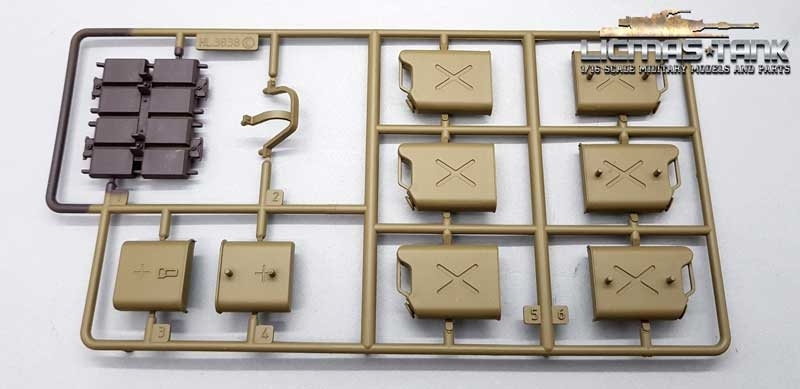 1 x Kunststoff Zubehör Set C Heng Long 3838 M26 Snow Leopard US Kanister