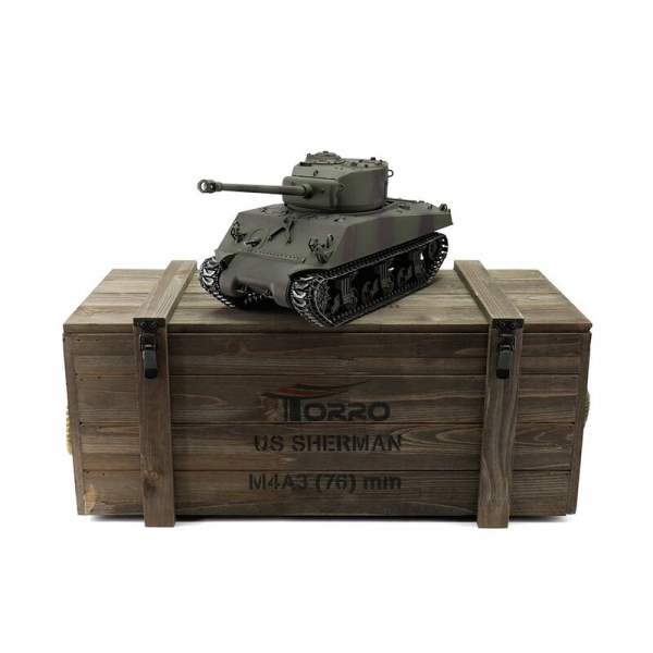 RC Panzer Sherman M4A3 76mm Profi-Edition BB Schußfunktion RC Panzer Sherman M4A3 76mm Profi-Edition BB Schußfunktion