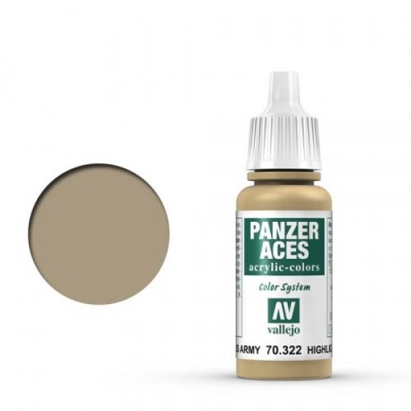 Vallejo Panzer Aces Model Color Farbe Highlight U.S. Tankcrew Fläschchen 17 ml Vallejo Panzer Aces Model Color Farbe Highlight U.S. Tankcrew Fläschchen 17 ml