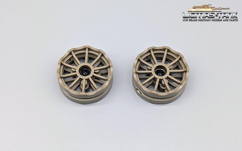 1/16 Leiträder aus Kunststoff für Heng Long 3958 Merkava TK7.0