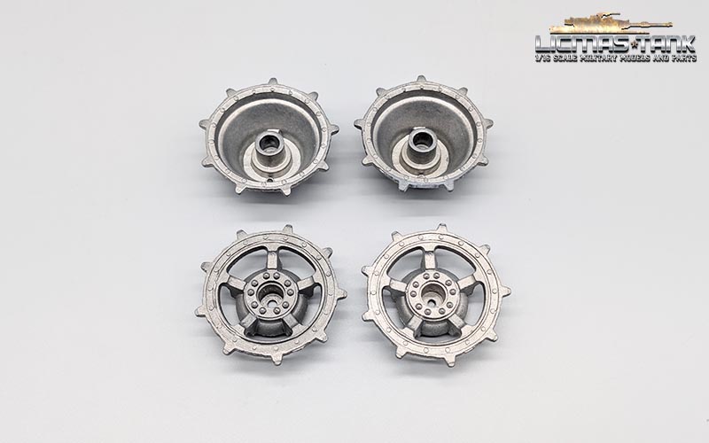 1/16 Original Königstiger Panzer Metall-Treibräder von Heng Long