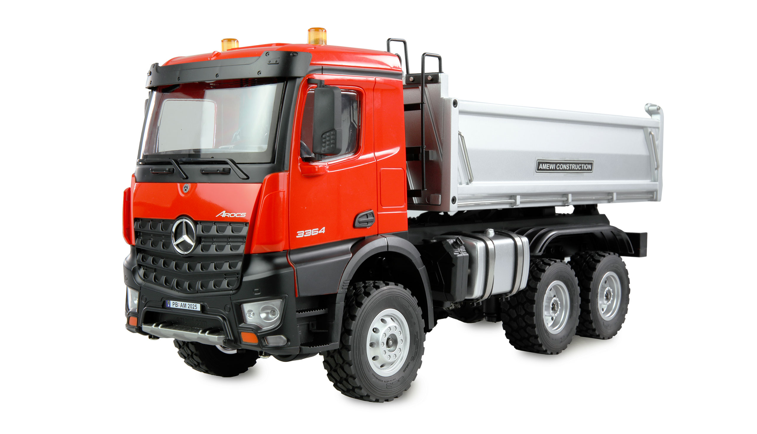 RC Mercedes-Benz Arocs Tipper 6x6 1/14 RTR red