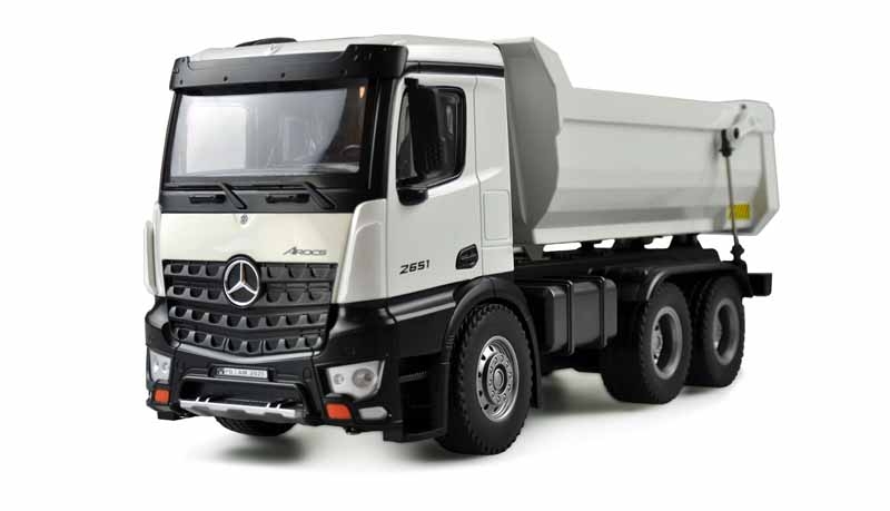 RC LKW Mercedes-Benz Arocs LKW Kipper PRO Metall 2.4GHz RTR weiß