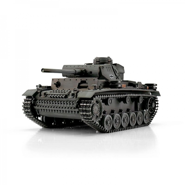 1:16 RC Panzer PzKpfw III Ausf. L – Metall Edition mit Infrarot-Gefechtsfunktion und 360° Turmdrehung