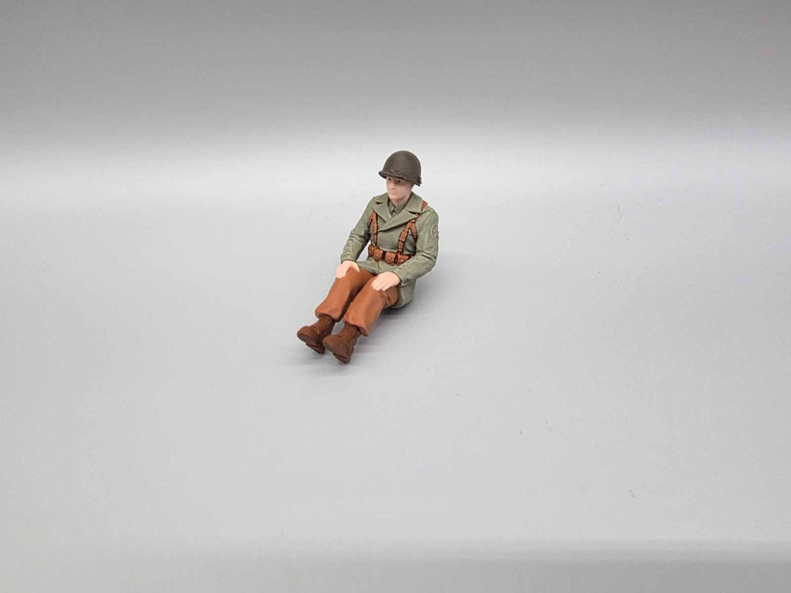 US Army Beifahrerfigur WWII 1:16 –farbig- passend für AMEWI Willys MB Jeep 1:14