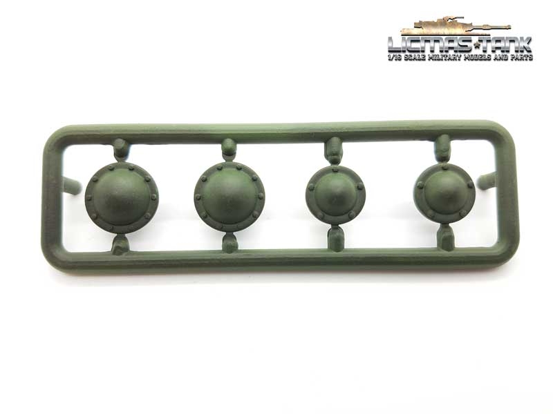 Heng Long T34/85 Panzer Leit- und Treibrad Radkappen Set Ersatzteil Kunststoff lackiert