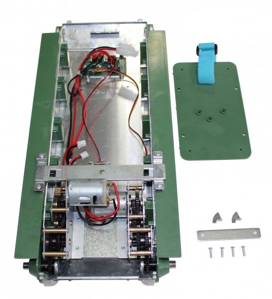 Metall Unterwanne für Taigen Heng Long Panzer  T34/85 mit Stahlgetriebe
