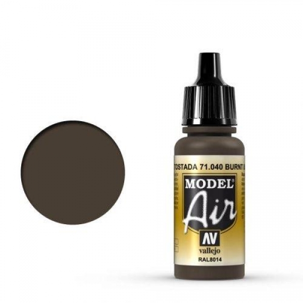 Vallejo 71.040 Model Air Burnt Umber  Umbra (gebrannt) 17ml Vallejo 71.040 Model Air Burnt Umber  Umbra (gebrannt) 17ml