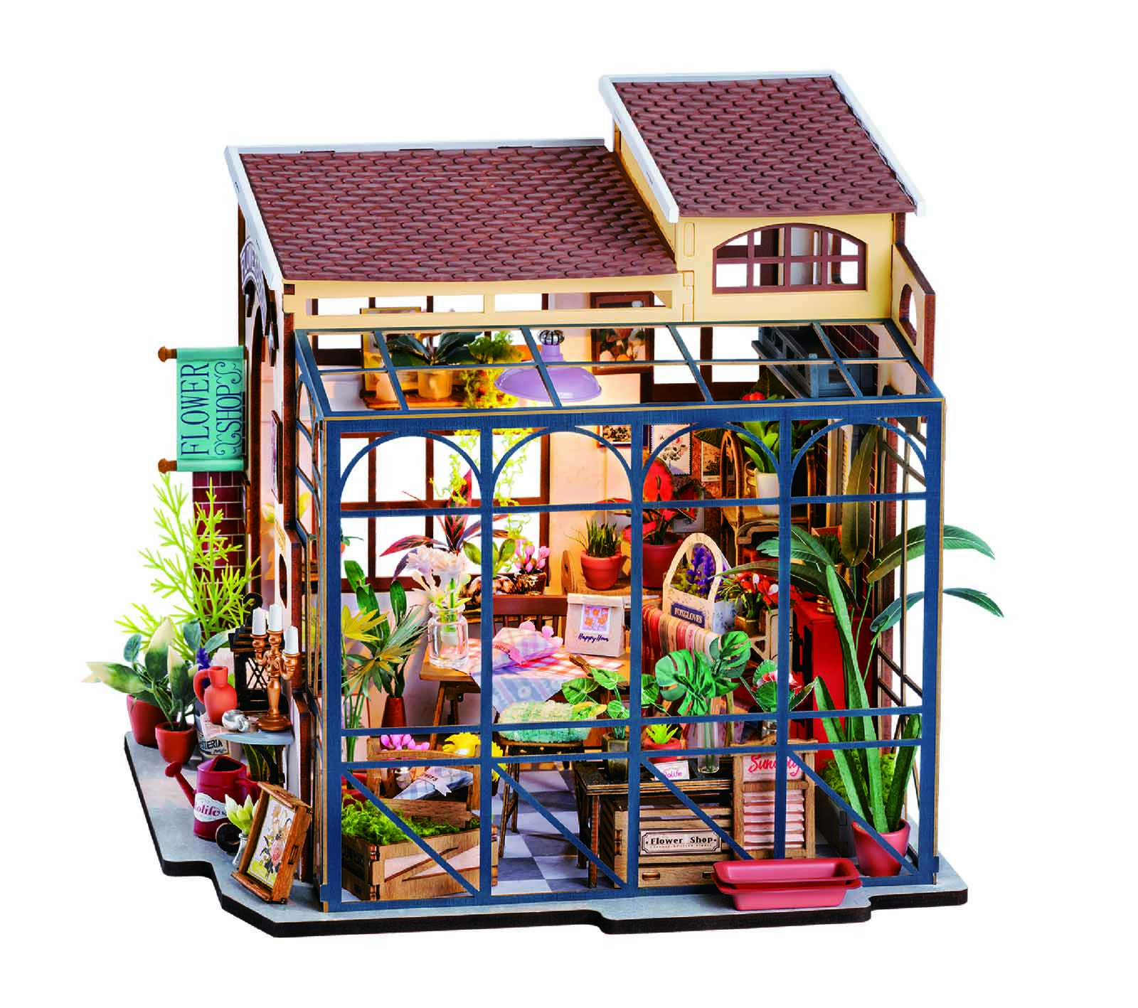 Rolife DIY Miniaturhaus: Emilys Blumenladen (Maßstab 1:18)