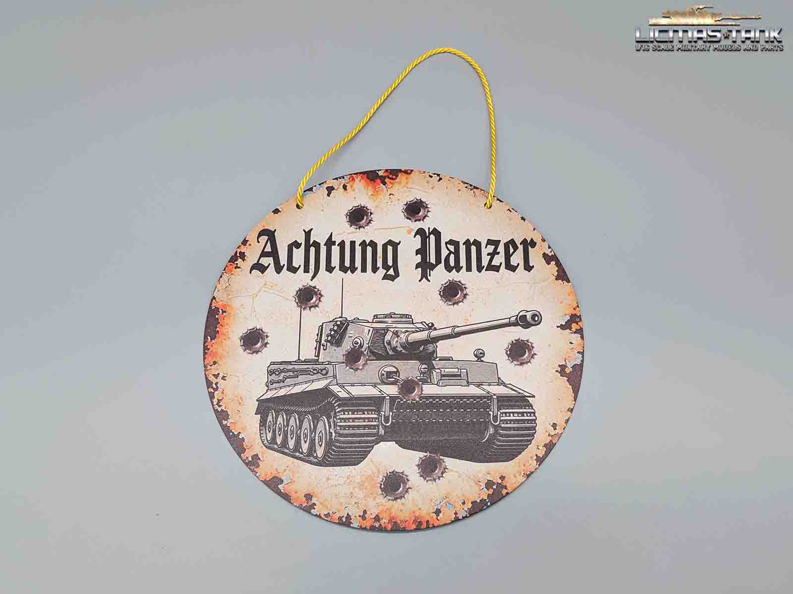 Metall-Schild "Achtung Panzer" Metall-Schild "Achtung Panzer"