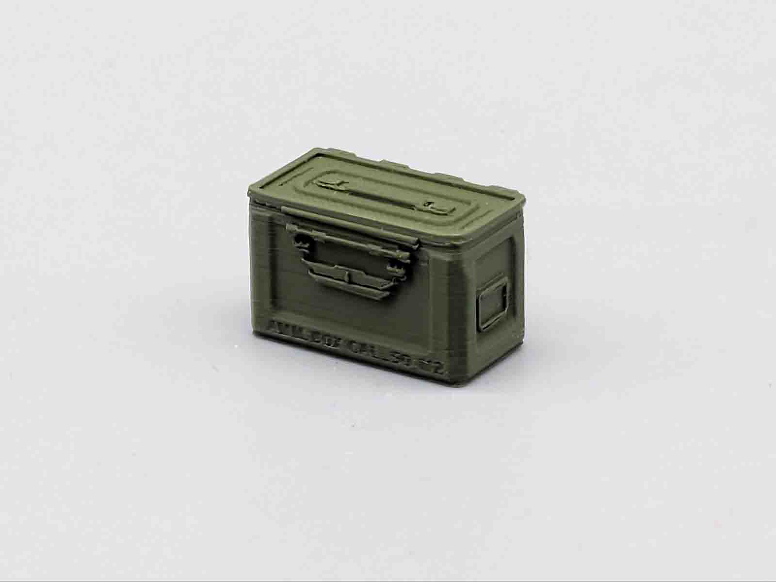1/16 US Army ammunition box M2 Caliber 50 WW2 plastic
