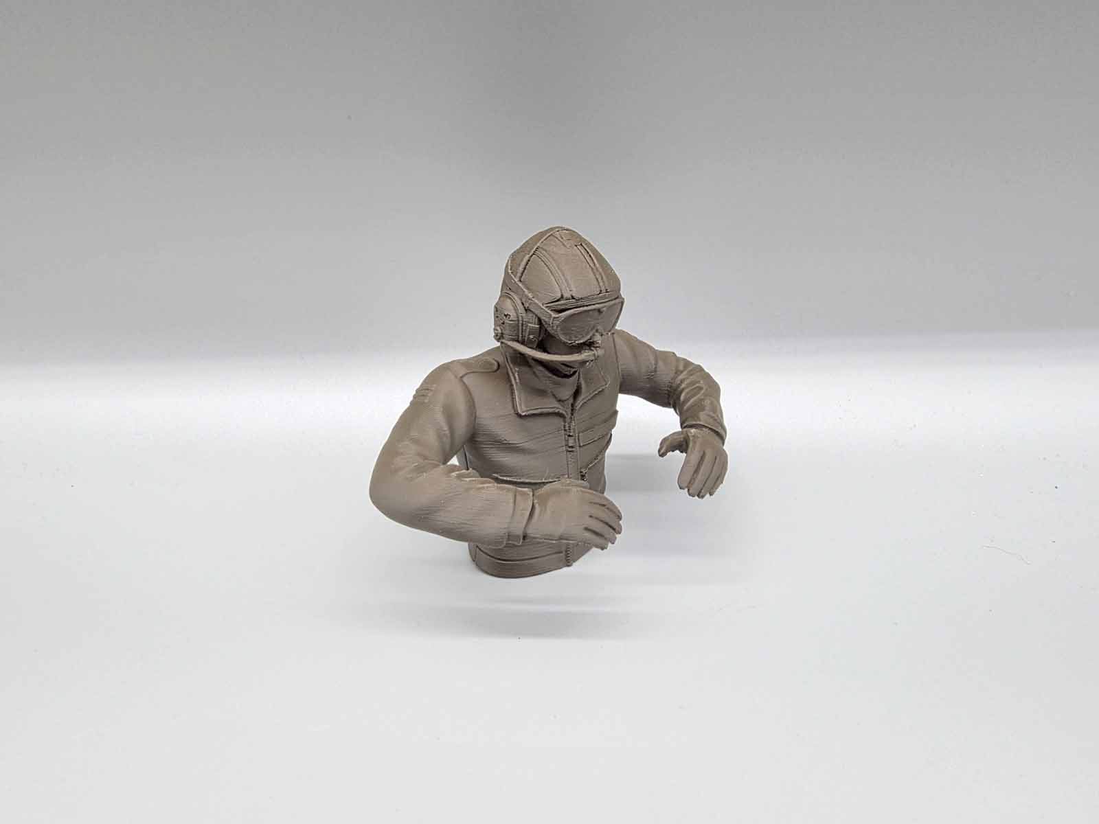 1/10 Figur Deutscher Bundeswehr Panzersoldat Richtschütze Leopard Panzer mit moderner Panzerhaube und Funk