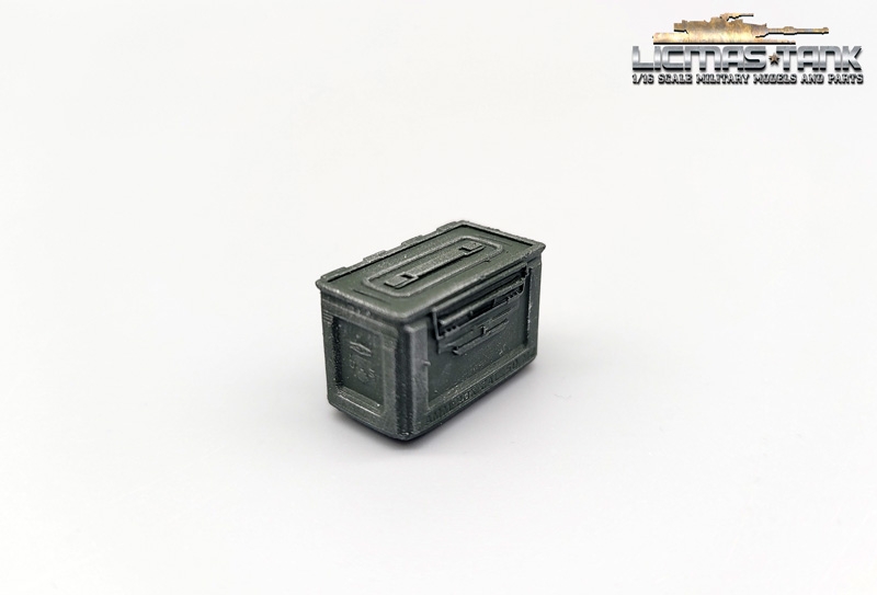 1/16 US Army Munitionskiste M2 Caliber 50 WW2 Resin bemalt