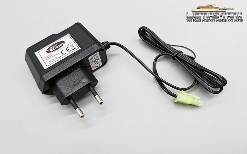 Ladegerät mit Status-LED für TORRO-WSN Tiger 1 und T34/85 Panzer