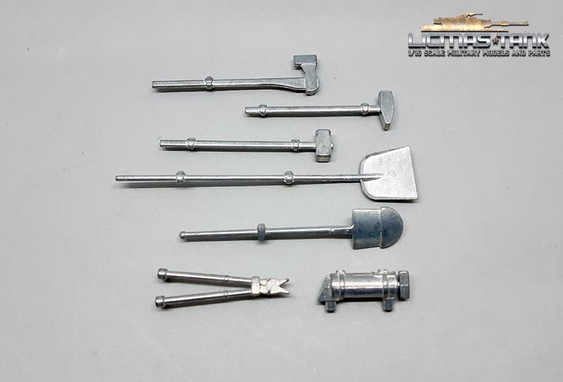 1/16 Taigen Metall Werkzeug Set für deutsche Panzer 1/16 Taigen Metall Werkzeug Set für deutsche Panzer