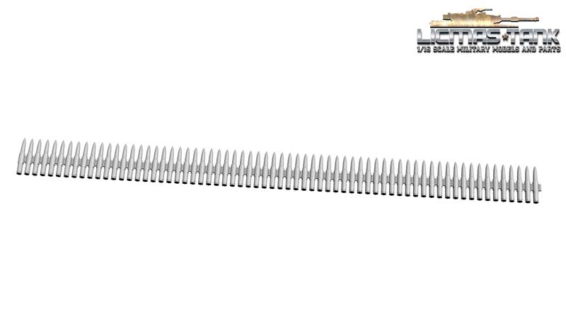 1/16 Patronengurt mit Patronen für MG42 oder MG34 Wehrmacht Resin