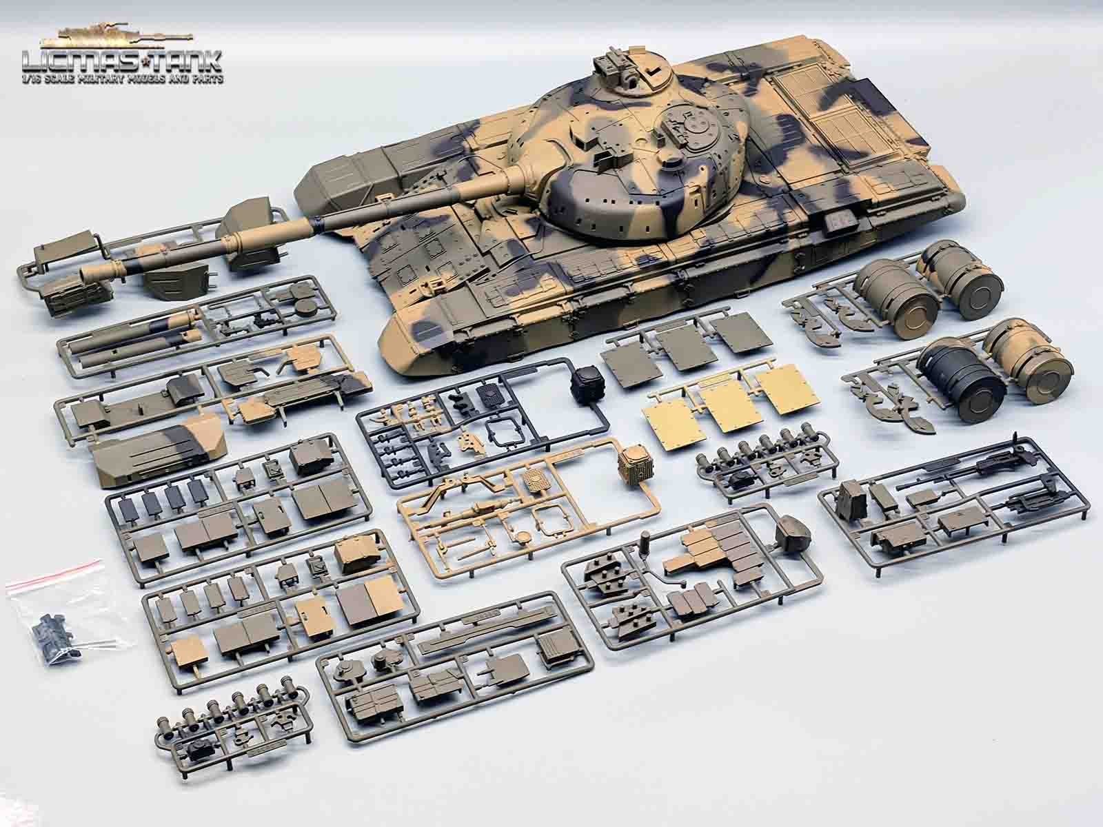 Original Heng Long RC Panzer T-90 T90 Oberwanne mit Zubehör Set 1/16 TK7.0
