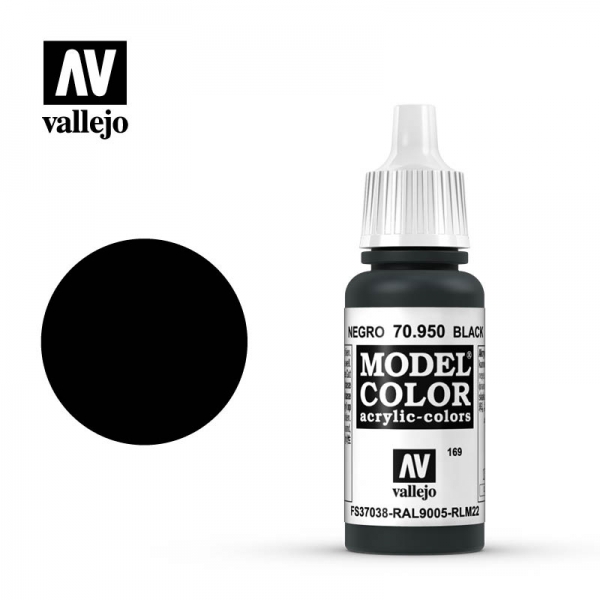 70950 Vallejo Model Color 17ml Schwarz