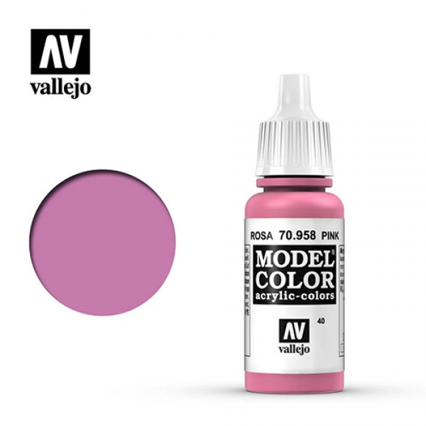 Model Color 70.958 Vallejo Farbe 17ml Pink Rosa Model Color 70.958 Vallejo Farbe 17ml Pink Rosa