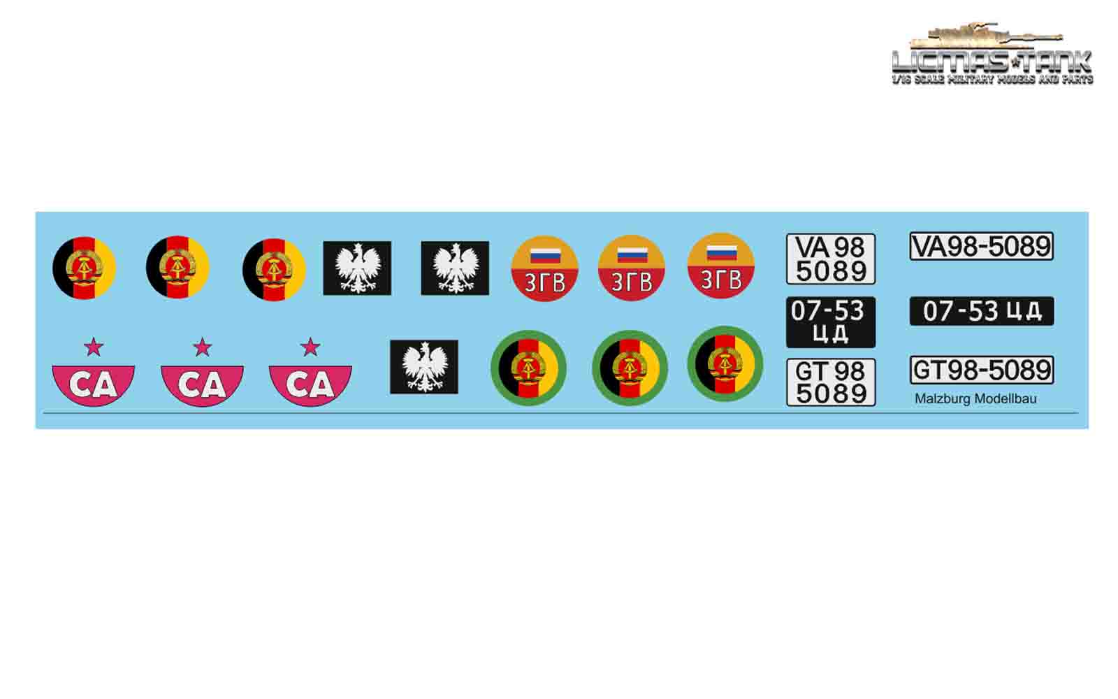 1/16 Decalsatz NVA 1/16 Decalsatz NVA