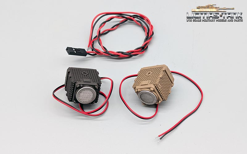 RED EYES Infrarotscheinwerfer mit LED für T-90 von Heng Long