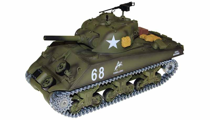 RC Panzer U.S. M4A3 Sherman Heng Long 1:16 Professional Line IR/BB (Amewi) RC Panzer U.S. M4A3 Sherman Heng Long 1:16 Professional Line IR/BB (Amewi)