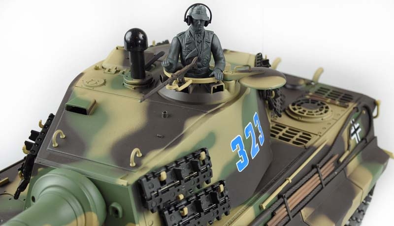 RC Panzer Königstiger Henschelturm 1:16 Heng Long Professional Line IR/BB 7.0 (Amewi) RC Panzer Königstiger Henschelturm 1:16 Heng Long Professional Line IR/BB 7.0 (Amewi)