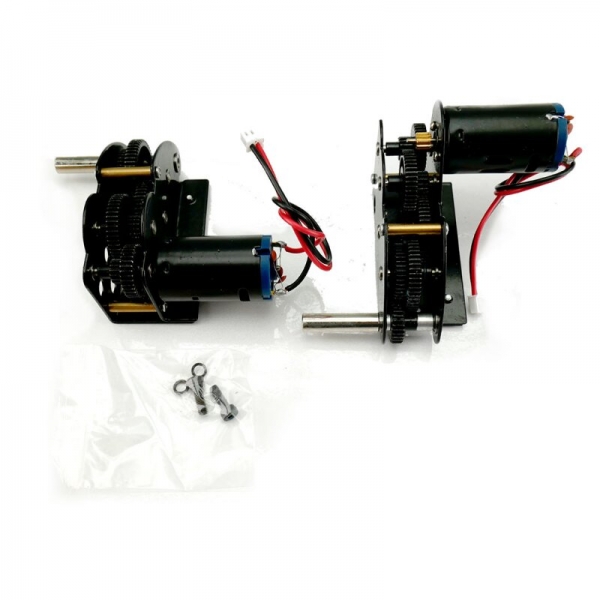 4in1 Stahlgetriebe, komplett kugelgelagert, lange Welle 4in1 Stahlgetriebe, komplett kugelgelagert, lange Welle