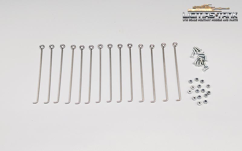 Leopard 2A6 Drehstabfederung für Metallunterwanne Ersatzteile Drehstabfeder Drehstabfedern Spar Set Taigen Torro