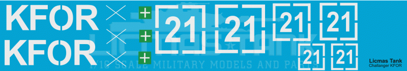 1/16 Decalsatz Challenger KFOR