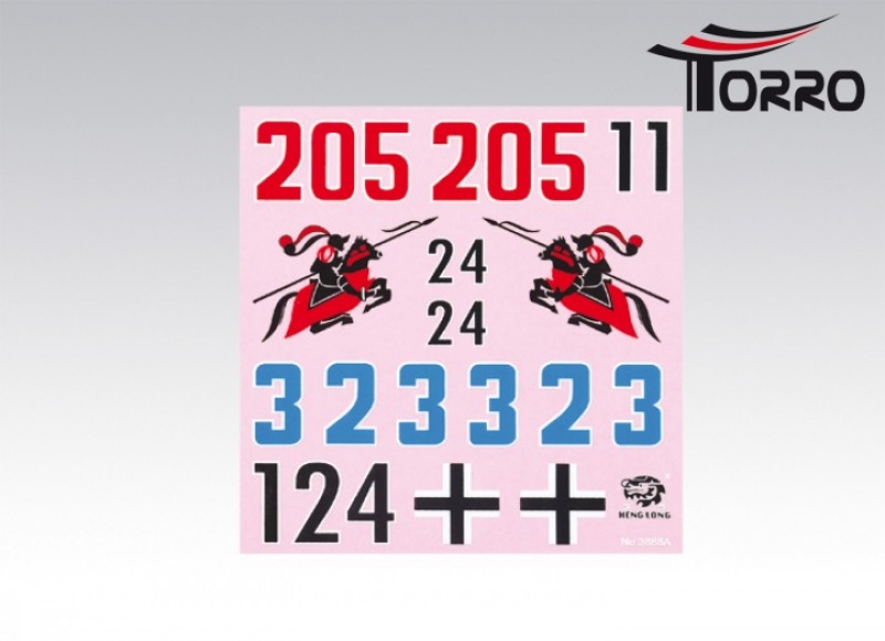 Königstiger Aufkleber Set Decal