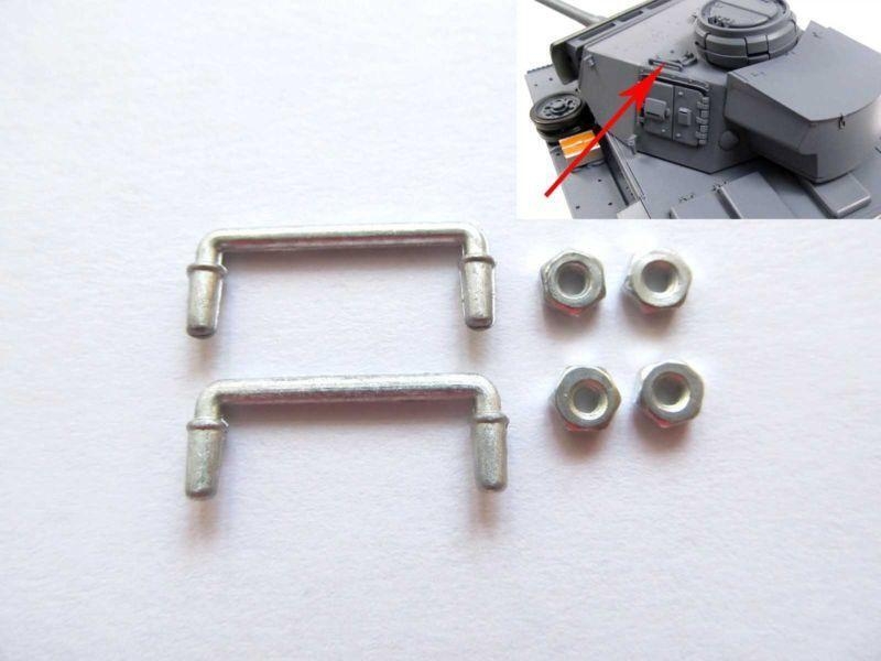 Turmgriffe aus Metall in 1:16 für Panzer III Turmgriffe aus Metall in 1:16 für Panzer III