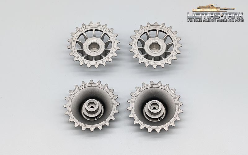 1/16 Original Tiger 1 Panzer Metall-Treibräder von Heng Long 1/16 Original Tiger 1 Panzer Metall-Treibräder von Heng Long