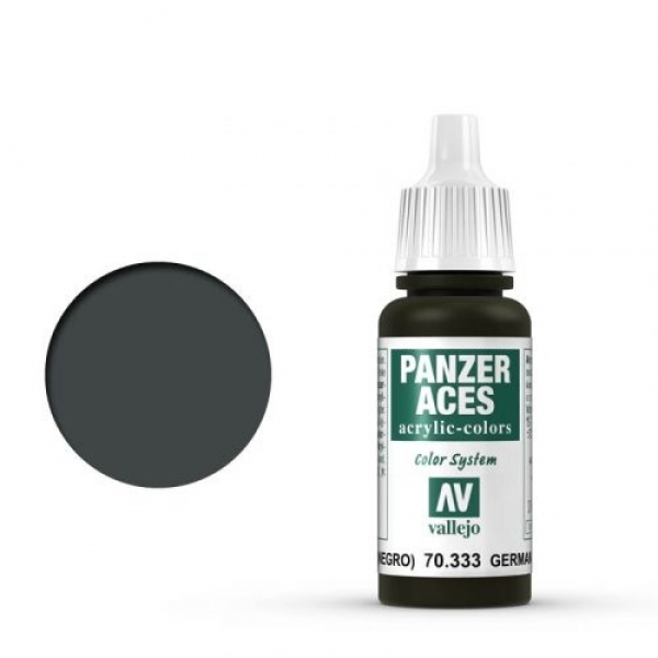 Vallejo Panzer Aces Model Color Farbe Deutsche Panzerbesatzung (Schwarz) Fläschchen 17 ml Vallejo Panzer Aces Model Color Farbe Deutsche Panzerbesatzung (Schwarz) Fläschchen 17 ml