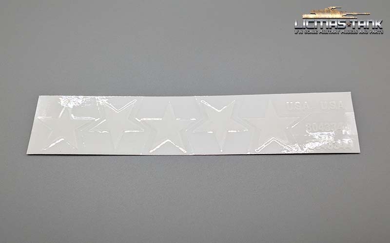 Decal mit Stern für amerikanische Panzer USA Heng Long 1/16