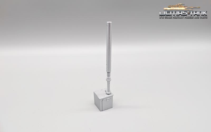 M1A2 Abrams Tusk-Störsender Antenne mit Sockelkiste aus Metall in 1/16