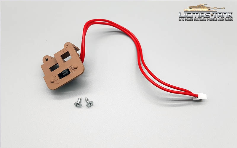 Ein- und Ausschalter mit Halter und Kabel M1A2 Abrams 3918 V7.0 - Ersatzteil - Heng Long 1:16