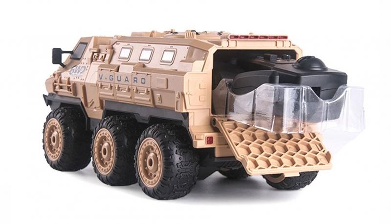 RETOURE/DEFEKT Amewi V-Guard gepanzertes Fahrzeug 6WD 1:16 RTR, Sandfarbe