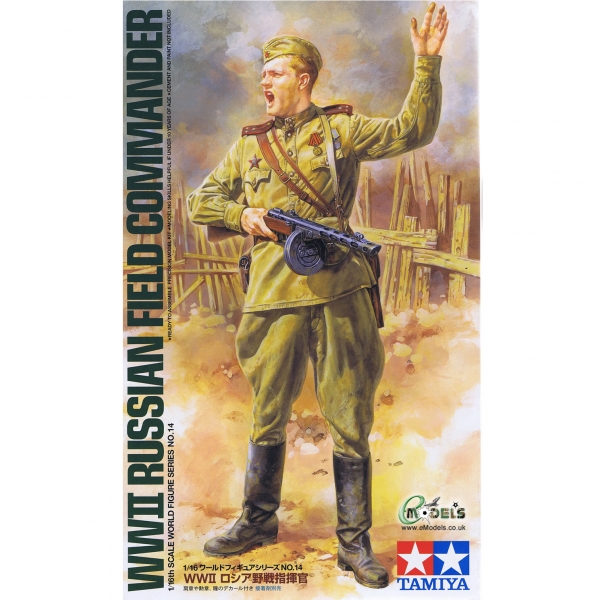 Tamiya Figur 36314  Bausatz aus Kunststoff Russian Field Commander