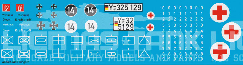 1/16 Decalsatz Bundeswehr ATF Dingo