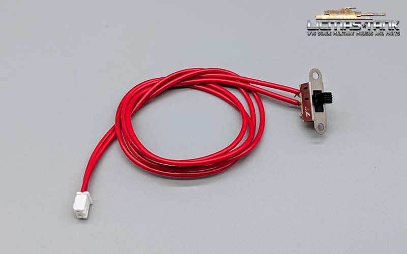 Ein- und Ausschalter für Panzer Modelle mit Heng Long 7.0 Elektronik mit langem Kabel