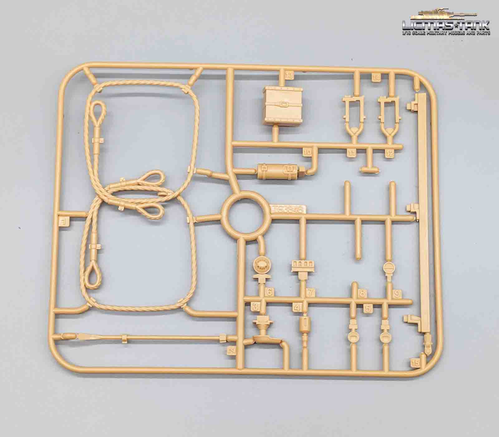 Taigen RC Panzer 3848 Panzer 3 Zubehör Set unlackiert 1:16 Taigen RC Panzer 3848 Panzer 3 Zubehör Set unlackiert 1:16