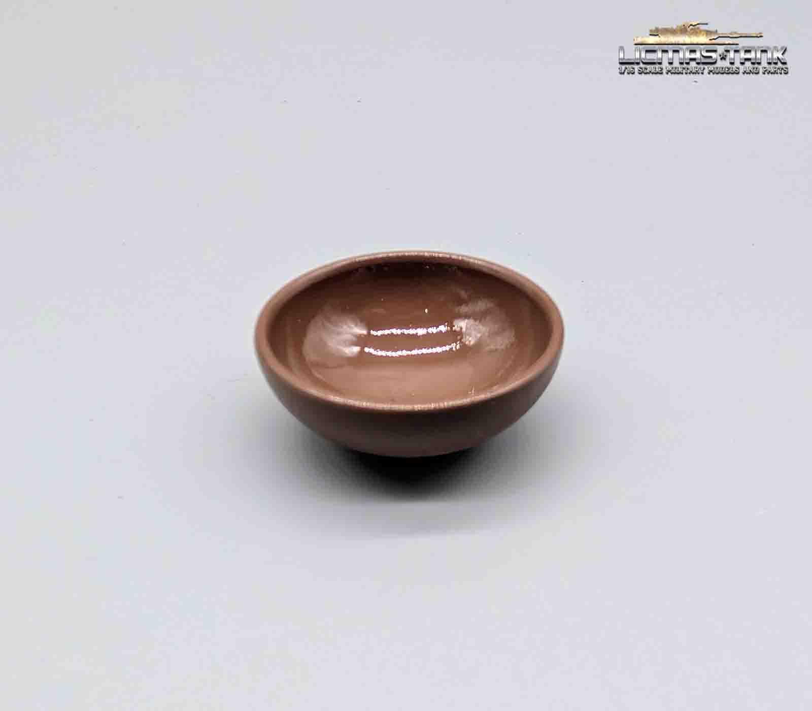 1/16 Obstschale Gemüseschale aus Kunststoff für Diorama BRAUN