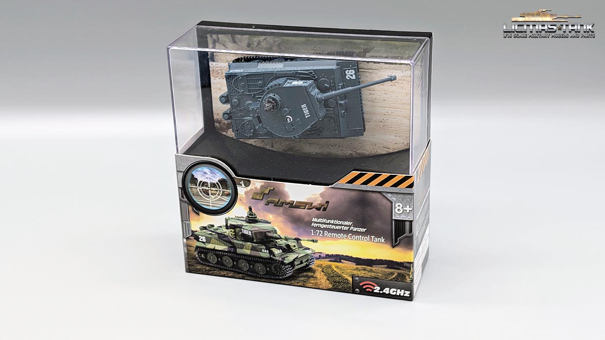 Mini RC Panzer Tiger I GRAU 1:72 RTR Amewi Mini RC Panzer Tiger I GRAU 1:72 RTR Amewi