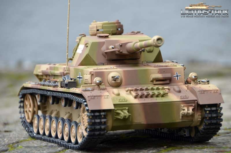 RC Panzer 4 Ausf. G 6mm Schussfunktion Metall Edition Sommertarn 360 Grad Taigen 1:16