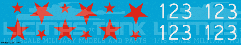 1/16 Decalsatz Russische Panzer WW2